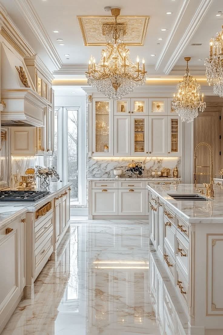 Nội thất bếp tân cổ điển
