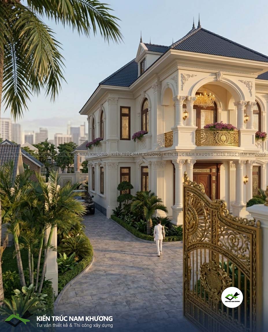 Mẫu nhà mái nhật 2 tầng đẹp