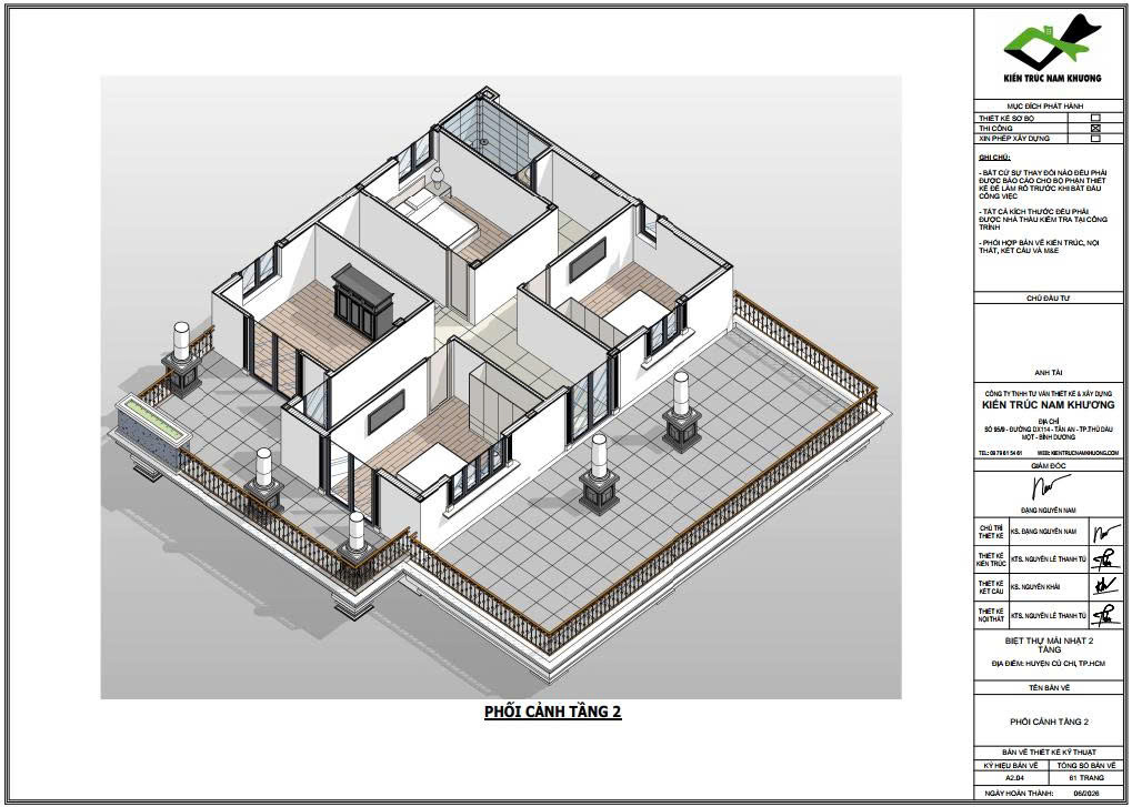 Thiết kế 3d mặt bằng