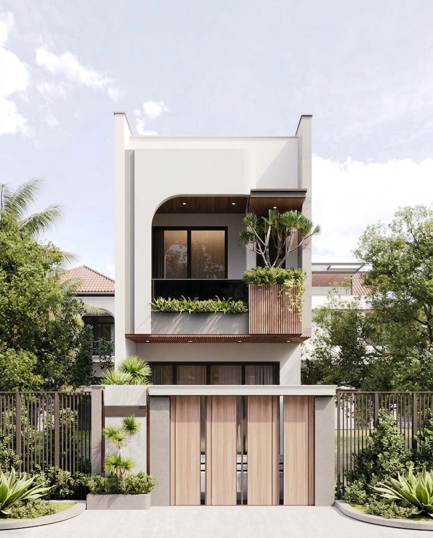 Thiết kế nhà phố 5 mét hiện đại đẹp