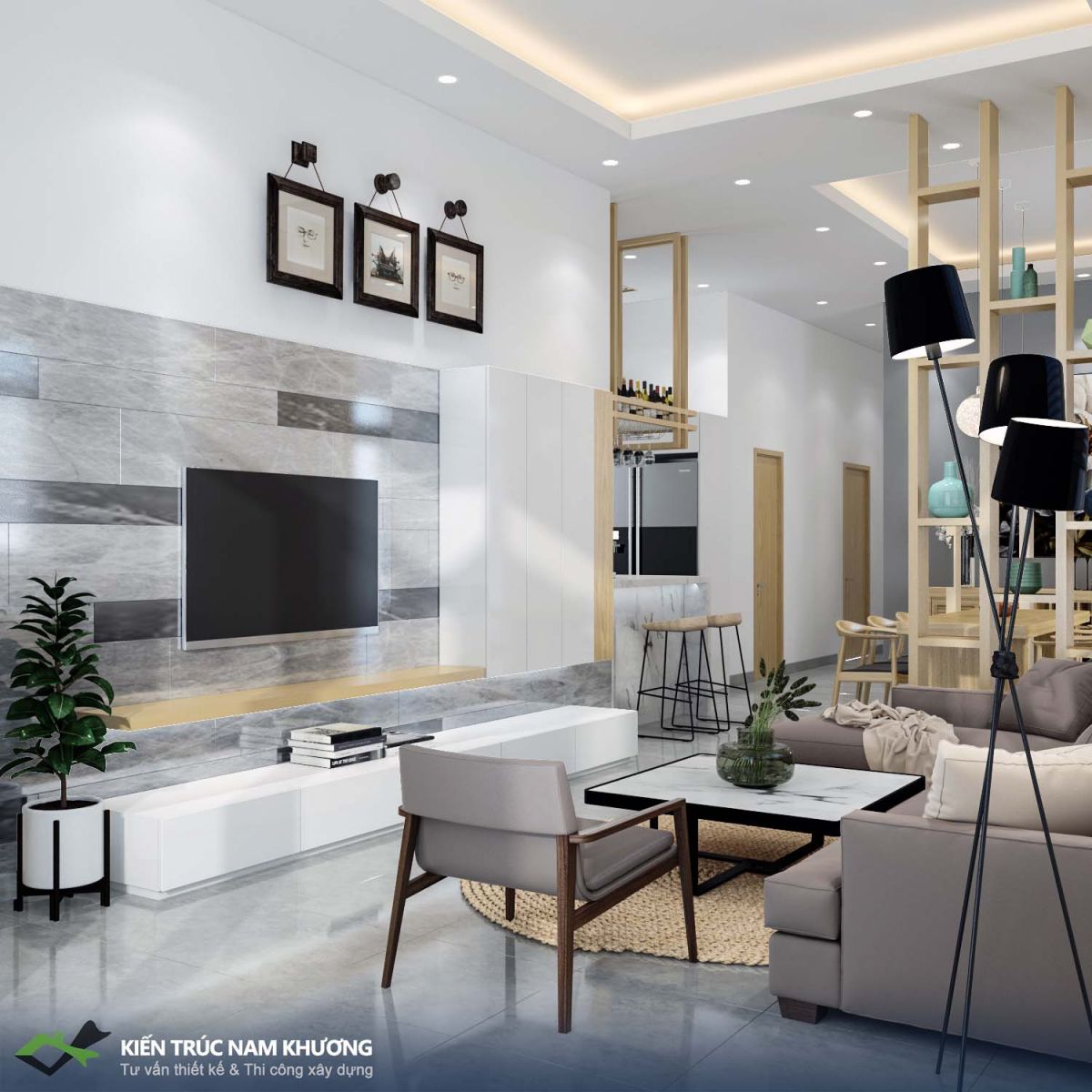 Thiết kế nội thất phòng khách
