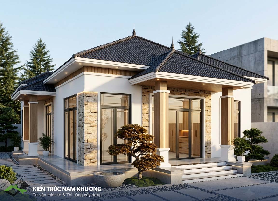 Mẫu Thiết Kế Nhà Mái Nhật Đẹp 