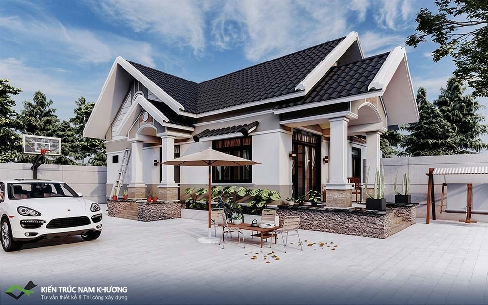 Thiết Kế Nhà Cấp 4 Mái Thái Tại Phú An | Kiến Trúc Nam Khương thiet ke nha cap 4 mai thai tai phu an kien truc nam khuong