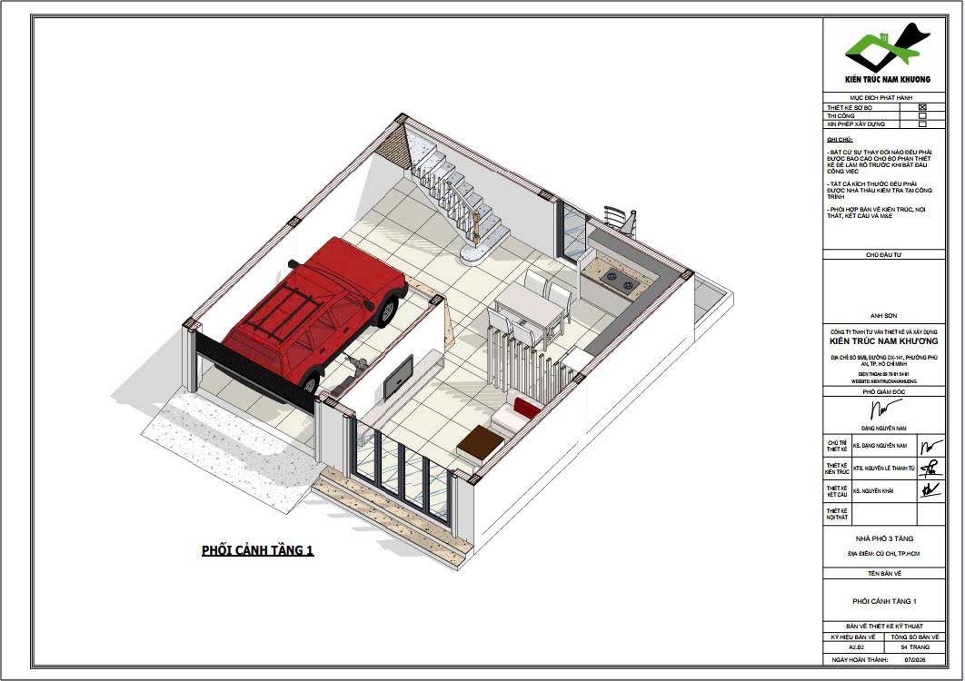 Thiết kế mặt bằng công năng 3d