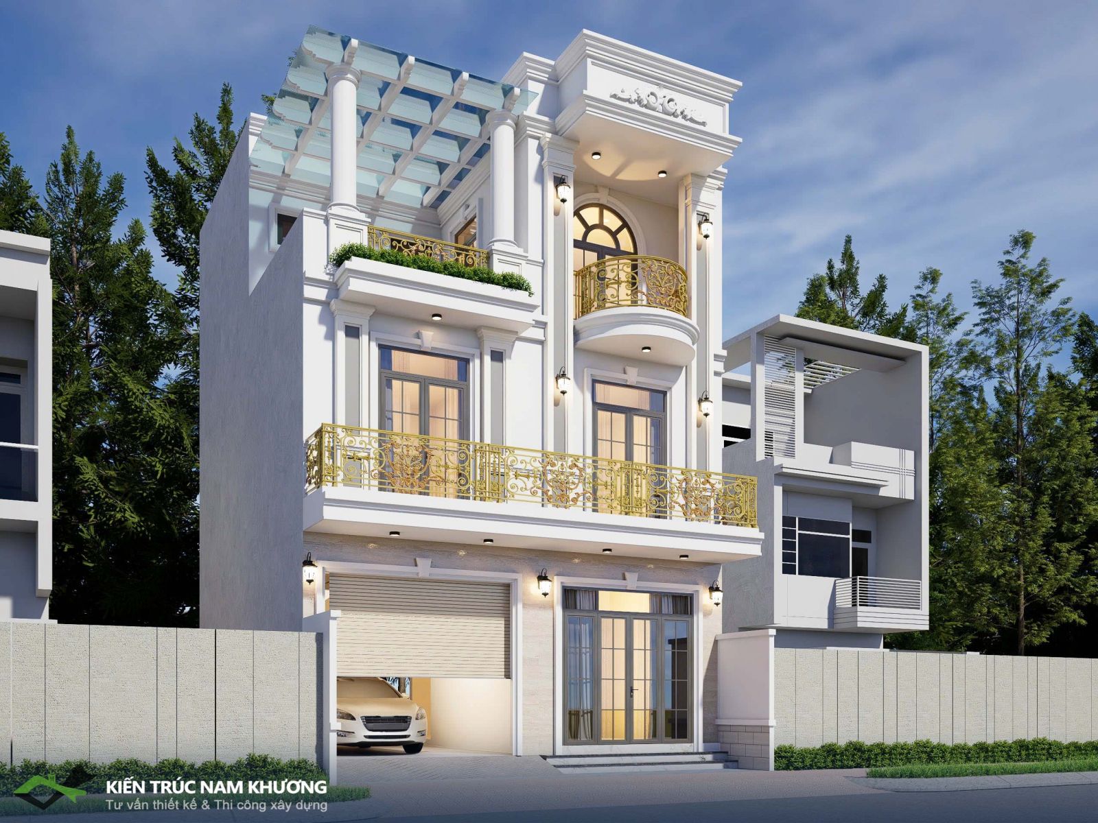 Thiết kế nhà phố tân cổ điển