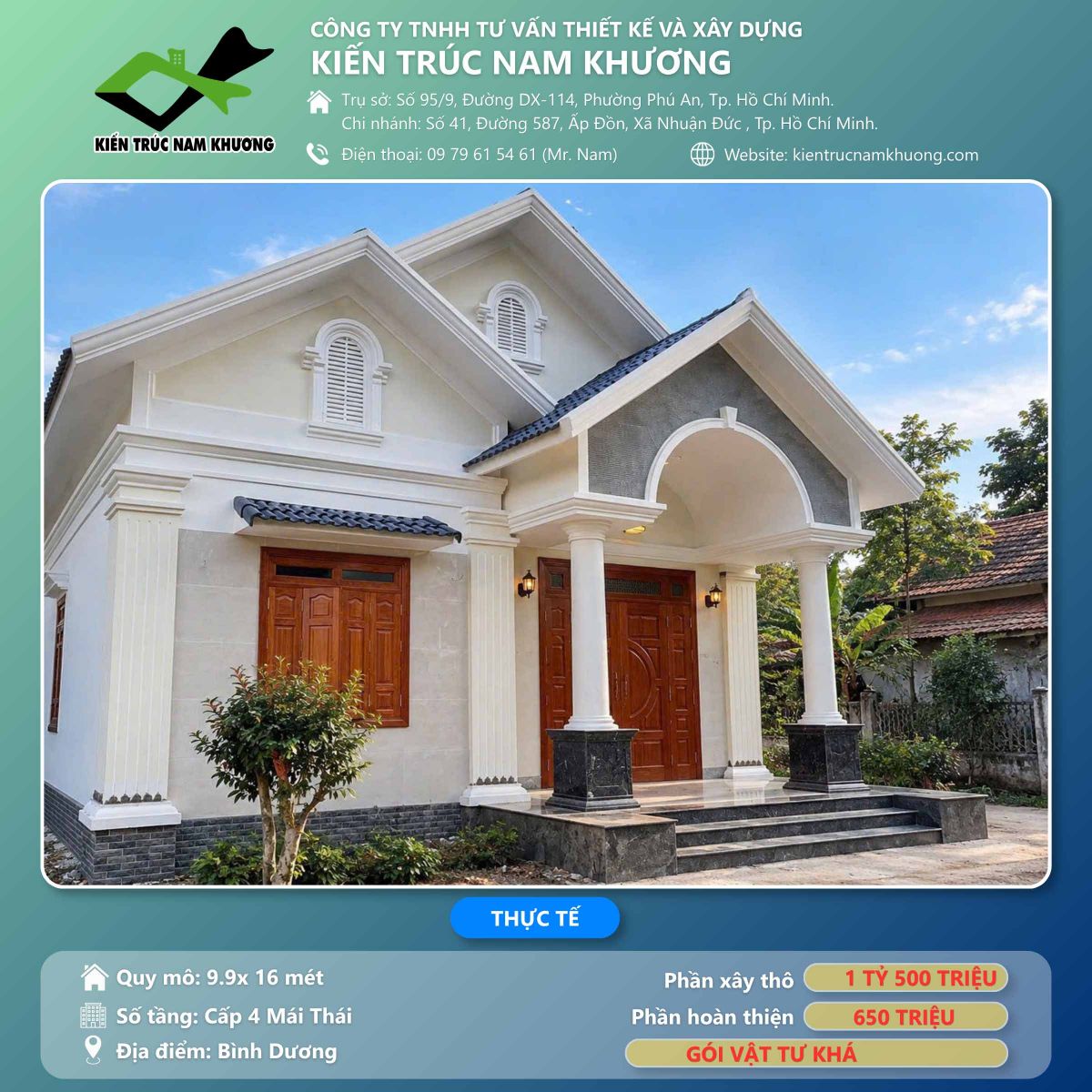 Xây nhà trọn gói Tại Thủ Dầu Một
