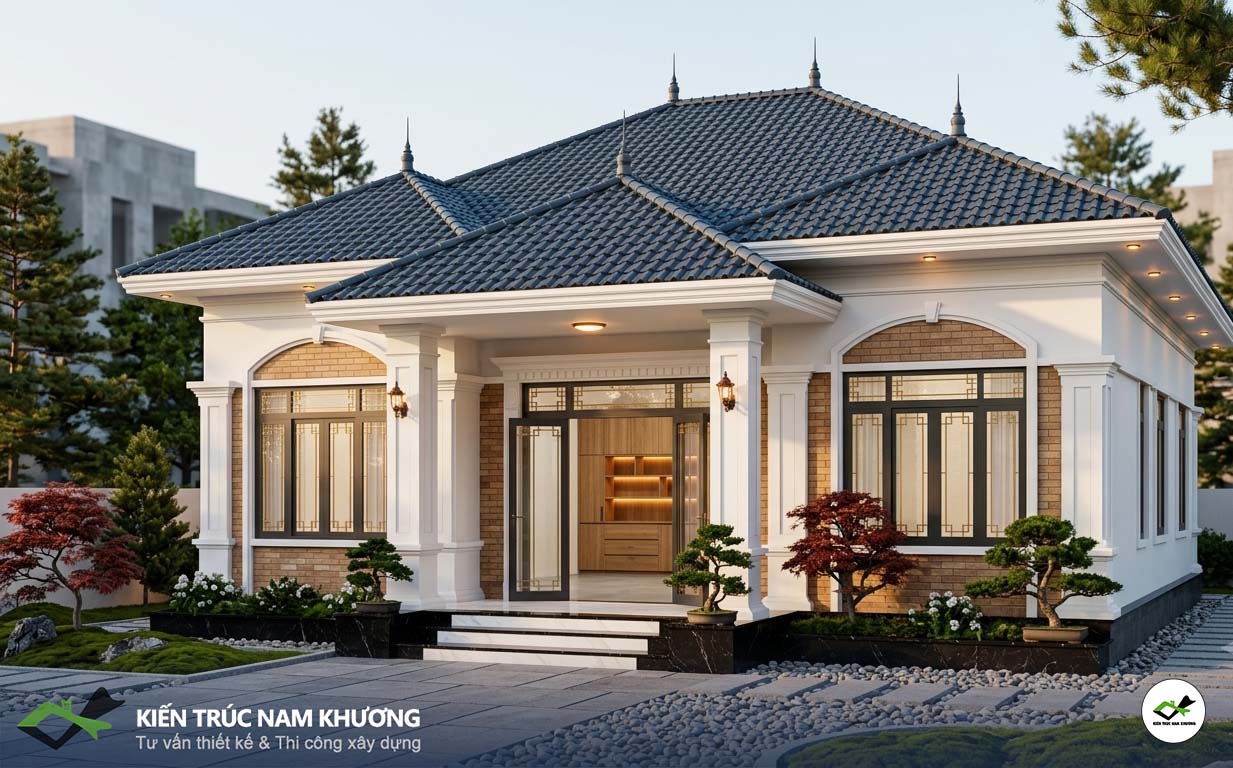 Thiết kế nhà cấp 4 mái Nhật tại Củ Chi