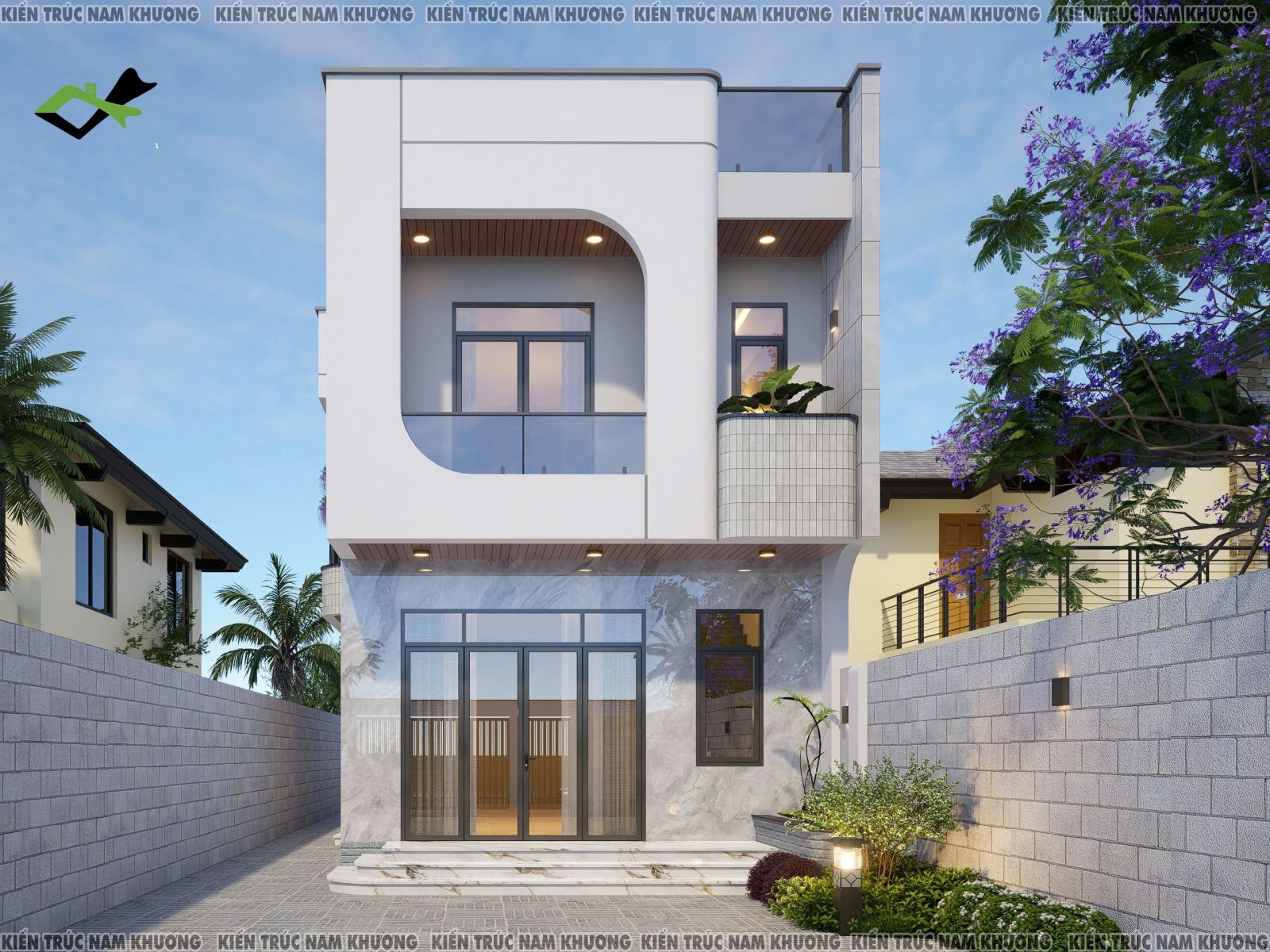 thi công xây dựng nhà một trệt 1 lầu