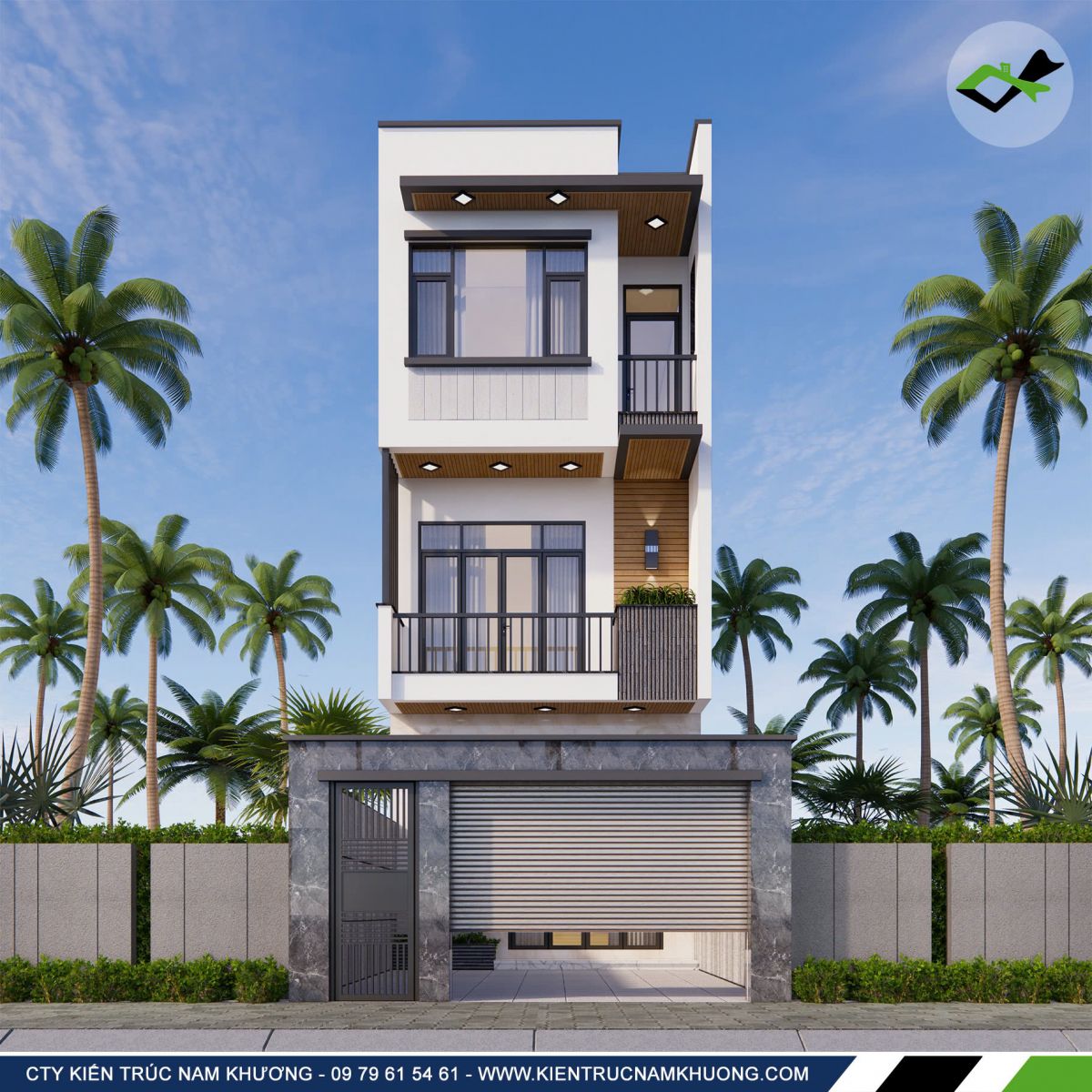 Thiết kế nhà phố 3 tầng tại Bình Dương